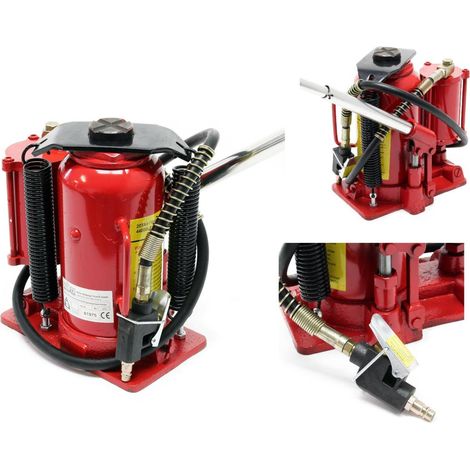 Cric bouteille 20 Tonnes hydraulique et pneumatique