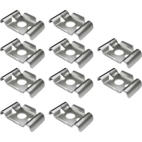 Attaches Pour Grillage Acier Inoxydable 10 Pièces Attache Pour Fil Rigide - Jardin Clôture Allée Garage Terrasse Hommes Femmes