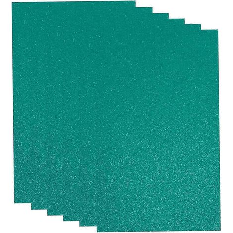 Lot de 6 feuilles de papier de verre adhésif 13 x 9 pouces, papier émeri remplaçable (1/4)