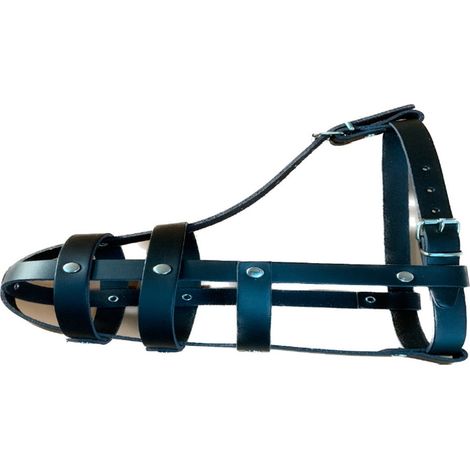 Collier muselière en cuir pour chien taille 1