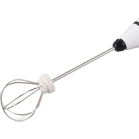 Batteur à œufs électrique portatif, mousseur à lait rechargeable par USB, accessoire de cuisine blanc (1/5)