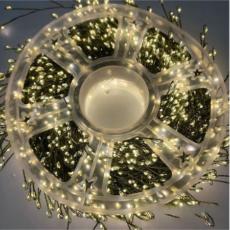 Guirlande lumineuse LED en fil de cuivre « Pieds centenaires » pour feux d'artifice de Noël, décoration lumineuse intérieure et extérieure (1/4)