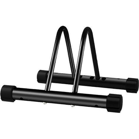 Support de rangement pour vélos au sol, support de vélo simple, support de stationnement robuste et réglable pour garage (1/5)