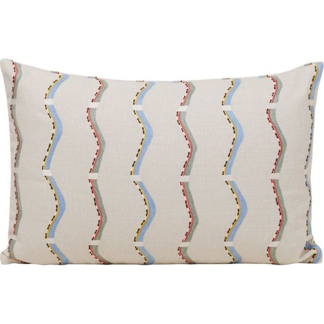 Housse de coussin en Motif en zigzag brodé TIHANI