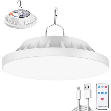 Wiederaufladbare, solarbetriebene Campinglampe mit Fernbedienung – 5 Beleuchtungsmodi, wasserdicht nach IPX7, ideal für die Zeltbeleuchtung. (1/5)