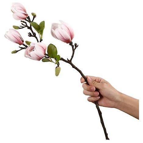 Centre de table : fleur artificielle en soie aux couleurs vives et à l'aspect réaliste.rose (1/5)
