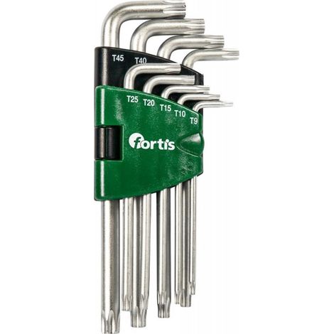 Set Allen Chiave 9 Unità Tx10-50 Fortis (1/3)