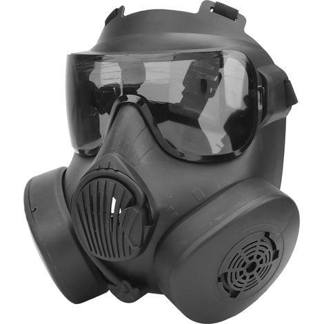 Visière de protection intégrale respirante à double ventilateur pour cosplay et équipements de jeu en extérieur (1/5)