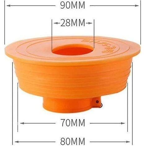 Silicone Anti-odeur piège à reflux piège de vidange égout tuyau scellant pour Machine à laver à la maison (75mm) Shibaod (1/2)