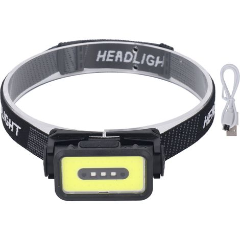 Lámpara Frontal K352 Recargable USB con Sensor y Rotación 120°, Luz Roja IPX4 – Ideal para Camping y Senderismo (1/5)