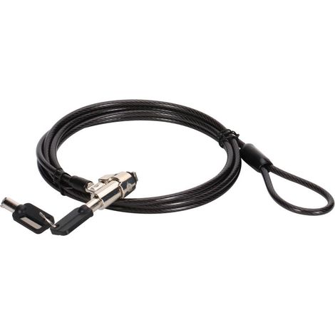 CUSTODIO02BS cable antirrobo Negro 1,8 m