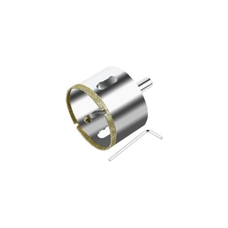 Scie Cloche Diamantée 68 mm avec Foret Guidage de Centrage, Scie Cloche Carrelage avec revêtement diamant, Foret trépan Diamant pour verre, carrelage, céramique, marbre, granit (1/4)
