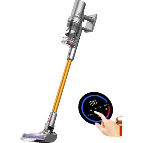 Kabelloser Staubsauger, 27000 Pa Saugleistung, Lithium-Ionen-Akku, Staubbehältervolumen 0,6 bis 1 Liter, Zyklonfilter, 40 Minuten Akkulaufzeit. (1/5)