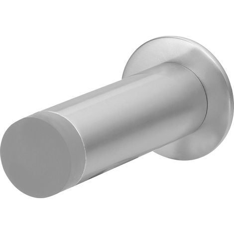 SOLIDO Wandtürpuffer - ø 20 mm, mit Gummikappe, Türpuffer Gesamtlänge 6 cm, silber eloxiert
