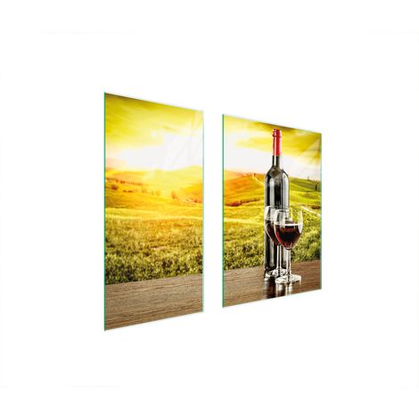 GLASSCHUTZPLATTE 75x52 WEIN (1/5)