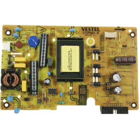 PLATINE D'ALIMENTATION.17IPS61-5-W/12-24V10P POUR TV AUDIO TELEPHONIE VESTEL - 23402264
