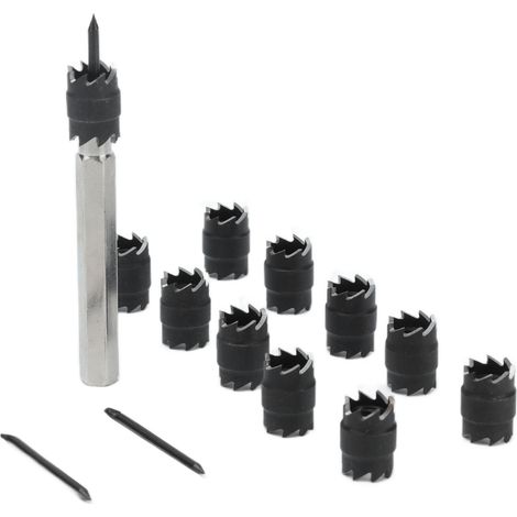 Jeu de fraises à souder par points rotatives à 2 faces HSS pour perceuse électrique, outil d'extraction de trous pour soudage 3/8 po (1/5)