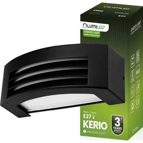 E27 LED-Fassadenwandleuchte für den Außenbereich, Schutzart IP54, KERIO LUMILED (1/5)