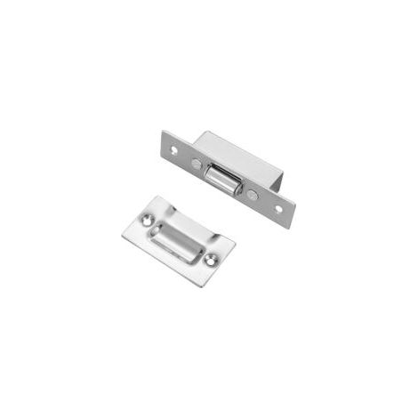 Verdeckte Rolltürriegel aus Edelstahl, Einsteckmaß 16 mm, Rollriegel für Küche, Bad, Schlafzimmer, Kleiderschränke, Möbel, 2er-Set