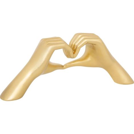 Mains Cœur Déco "Amy" 31cm Doré (1/3)