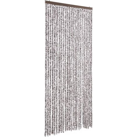 Moustiquaire,Rideau anti-moustique Marron et beige 100 x 220 cm Chenille CFW99908 (1/5)