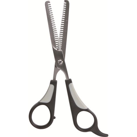 Trixie Doppelseitige Ausdünnschere aus Edelstahl, 16 cm