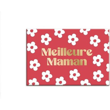 MAGNET CÉRAMIQUE REKTANGEL BESTE MAMA 8X5.5CM Rosa, Fuchsia