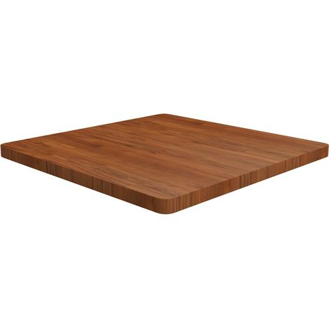 vidaXL Tablero de mesa cuadrada madera roble marrón oscuro 80x80x4 cm (1/4)