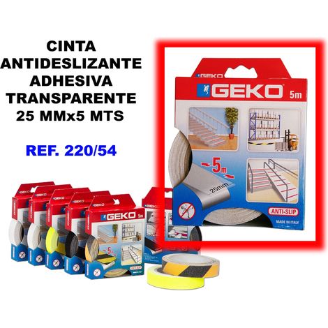 Nastro adesivo antiscivolo trasparente 25mm x 5m 220/54