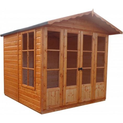 Kensington Shiplap Summerhouse Garden Sun Room Approx 7 x 7 Feet