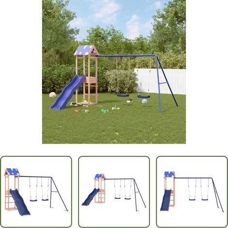 Holzspielplatz -  Spielturm Massivholz Douglasie