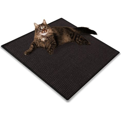 Tapis à griffer pour Chat Sisal Pour chats 60 x 80 cm Noir