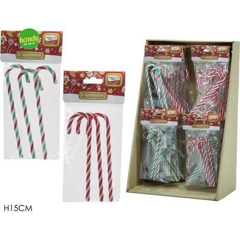 Pendaglio Set 3 Bastoncini Candy General Trade H 15cm Modelli Assortiti