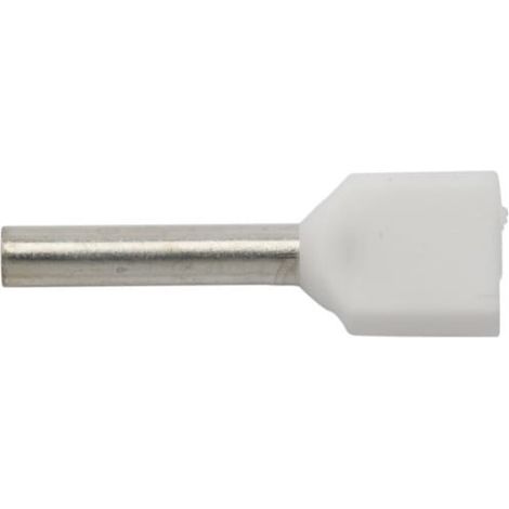 Terminale a ghiera isolato HI 2X0.75/10 bianco E08KH-02020104401 /100 pezzi/