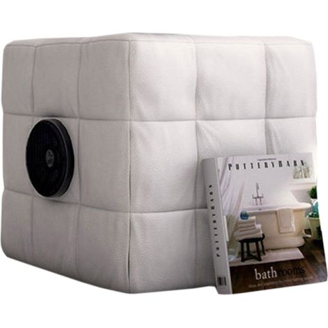 Nachtkonsole 45 cm weiß mit Lautsprecher SWAP