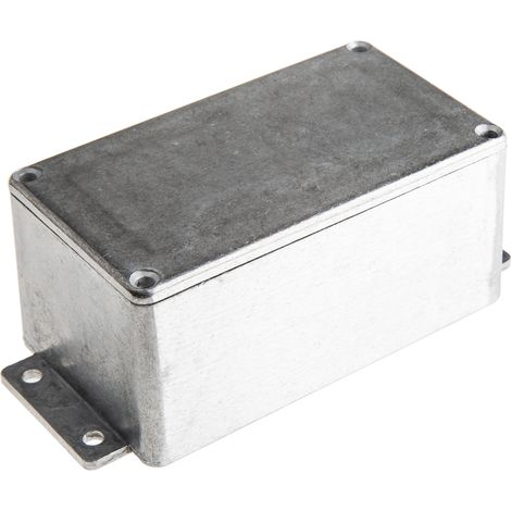 Boîtier RS PRO en Fonte d'aluminium, 139.6 x 63.8 x 55mm, Argent, Blindé ( Prix pour 1 ) (1/3)