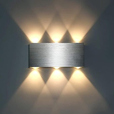 applique Murale Led 18w Intrieur Lampe Murale Moderne Carr Up Down En Aluminium Eclairage Dcoration Lumire Pour Chambre A Coucher Bureau Lit Coulo (1/5)