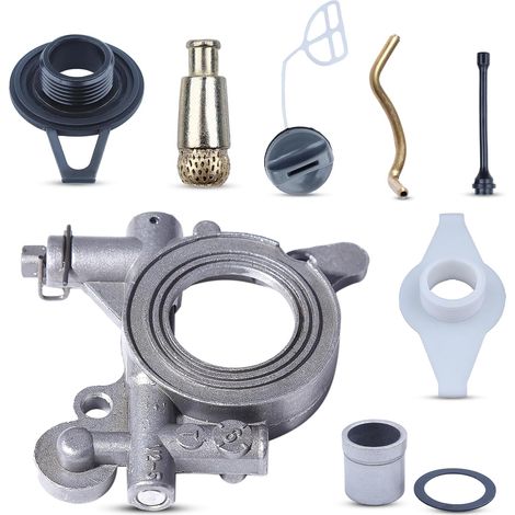Kit d'engrenage à vis sans fin de ligne de pompe à huile pour Husqvarna 372XP 365 371 385 390 362 570 575 576 (1/5)