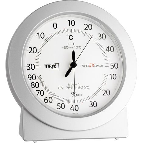 TFA Dostmann Analog Luftfeuchtemessgerät (Hygrometer)  10 % rF 99 % rF