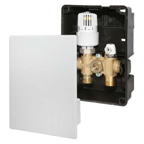 Simplex Regelbox RTL-I STANDARD RTL-Kopf i. G3/4a Eurokonus Messing, Kunststoff Bl. weiß (1/2)