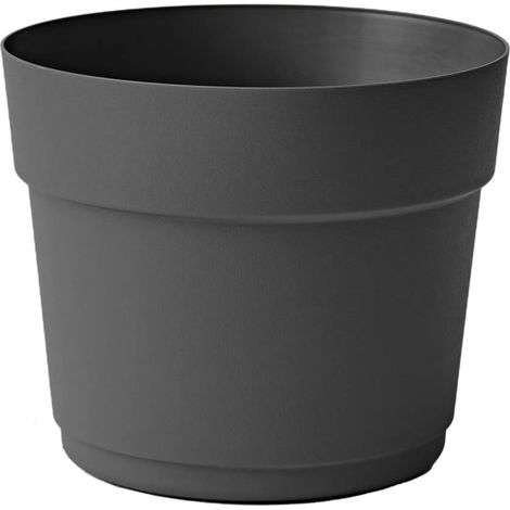Pot Bloom Anthracite 34cm Pot De Fleurs Polyvalent Intérieur/extérieur - Tera