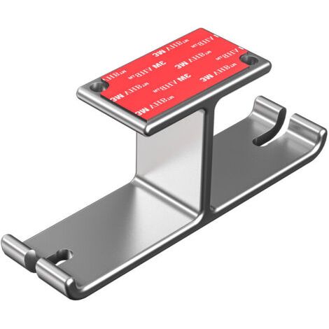 VtiziklSupport pour Casque Gaming, Vie Support Double Casque Audio Aluminio Portátil Support de Casque Universel d'Installation de 2 Manières pour Tous Les écouteursStockage de CâblesSac à Dos(Argent)
