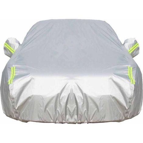 Housse de voiture extérieure 190t housse de protection imperméable à l'eau, compartiment ouvert, doublure en coton respirant, protection UV berline, poussière de neige 4.151.71.5 (1/4)