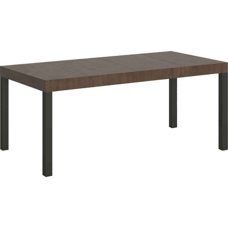 Tavolo allungabile 90x90/246 cm Everyday Premium Noce telaio Antracite (1/4)