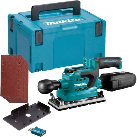 Makita DBO381ZU 18v 1/3 Sheet Brushless Finishing Sander + 10 Sheets Makpac (1/5)