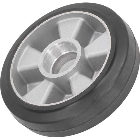 Roue de chargement pour chariot élévateur hydraulique Handcraft, pneu de rechange en caoutchouc plein avec alésage de roulement 6204, 180 x 50 mm (1/5)