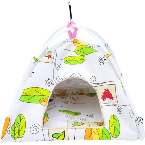 Nid d'oiseau, maison suspendue pour perroquet, hamac, cabane, jouet pour cage de perroquet ou d'ara, taille S (1/5)