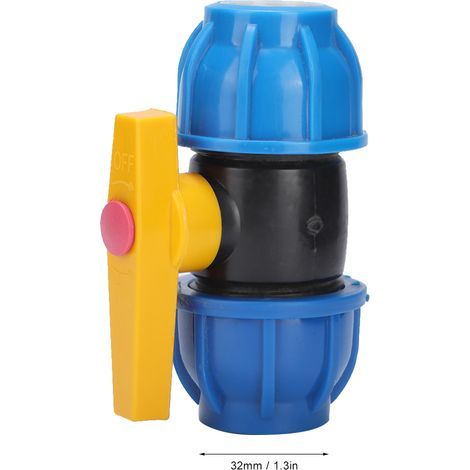 Raccords de tuyauterie d'eau en PE de haute qualité, remplacement rapide du robinet à tournant sphérique 32mm (1/5)