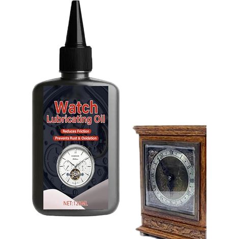 Huile pour Montres Applicateur fin antirouille 120 ml Huile pour Horloge Murale à Coucou pour instruments de précision roulements engrenages mouvements mécanisme de plateau (1/5)