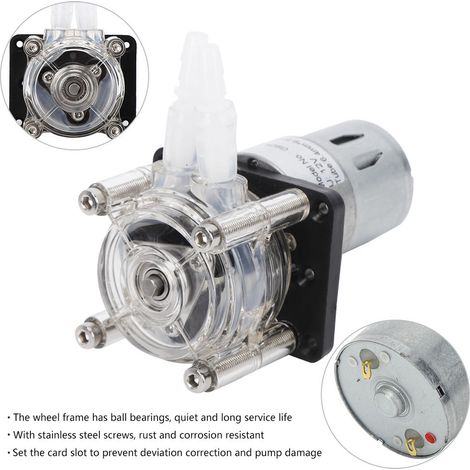 Pompe péristaltique à grand débit 500mL/min 12V, doseuse précise pour aquarium et laboratoire, haute qualité (1/5)